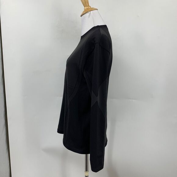 TheGivingMovement Shirt Womens Extra Large Black Sustainable Fitted Long Sleeve - Picture 4 of 11